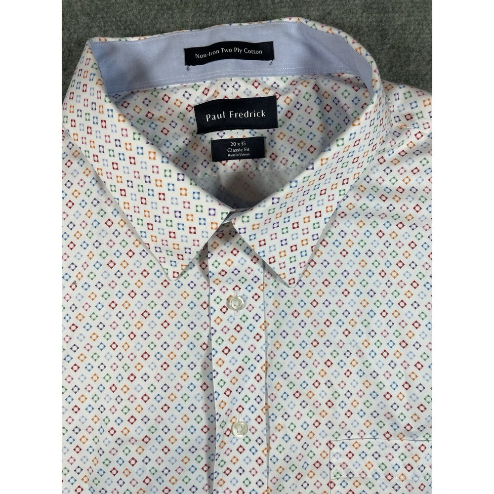 Paul Fredrick non-iron cotton dress shirt 20x35